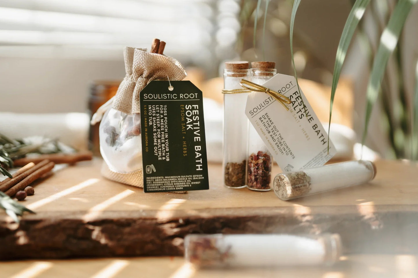 Festive Bath Soaks -Stocking Stuffers & Christmas Ornaments