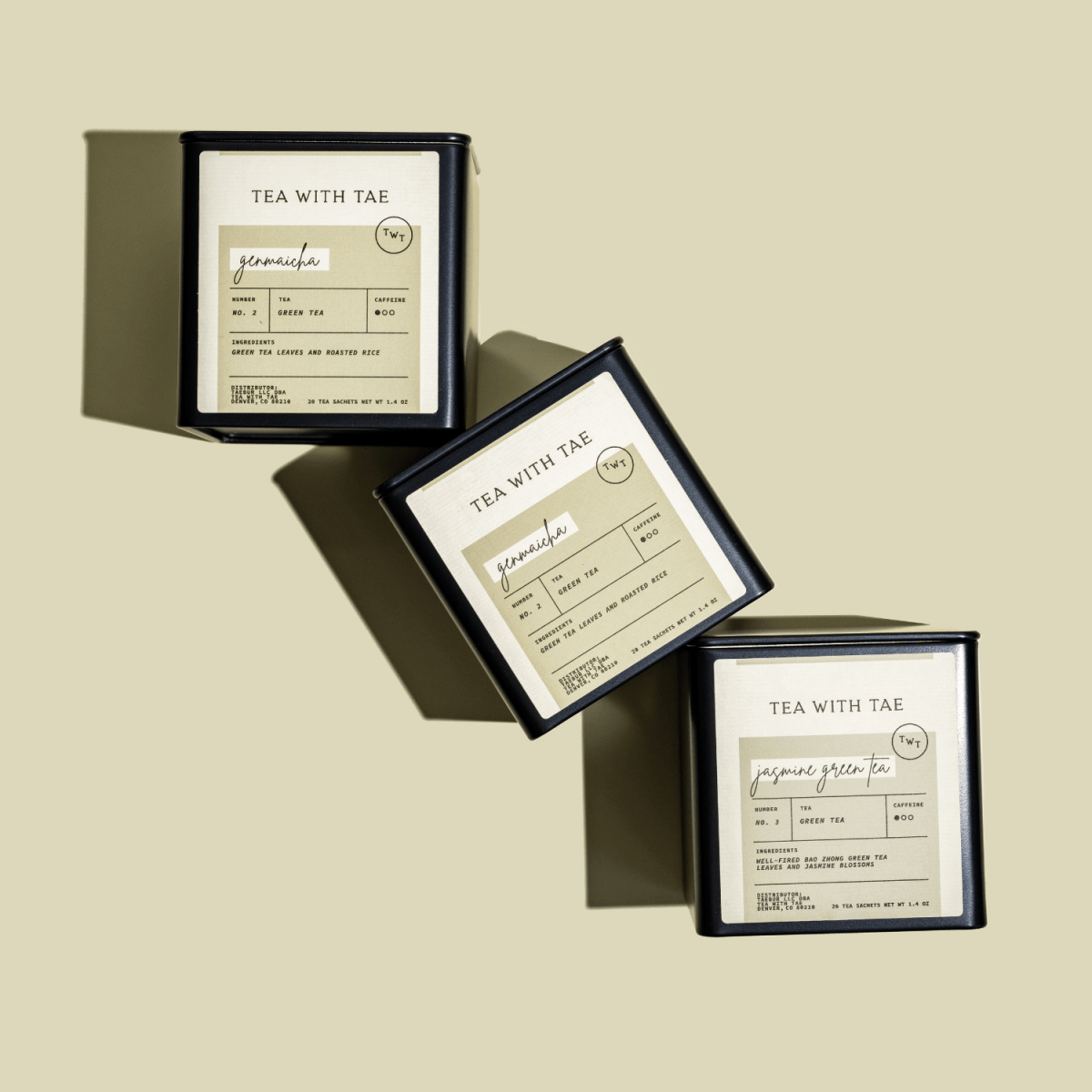 Jasmine Green Tea Tin Gift (20 tea sachets)