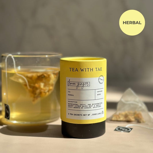 Lemon Ginger Mini Tea Tube (5 tea bags)