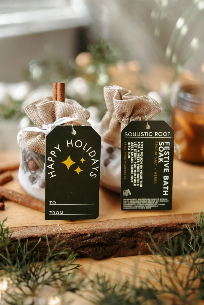 Festive Bath Soaks -Stocking Stuffers & Christmas Ornaments