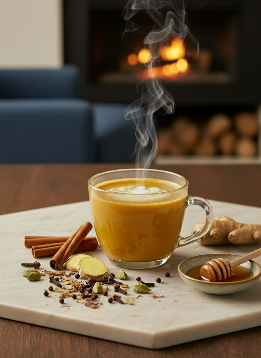 Heap of dried herbs and spices on a white background