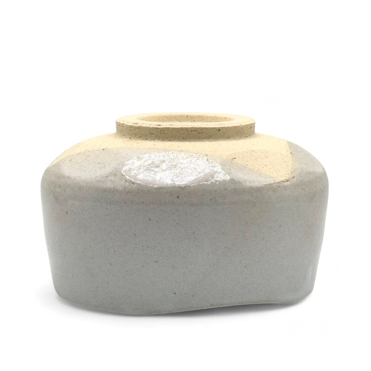 Oshiroi Yuzu White Mino-yaki Chawan - Japanese Matcha Bowl