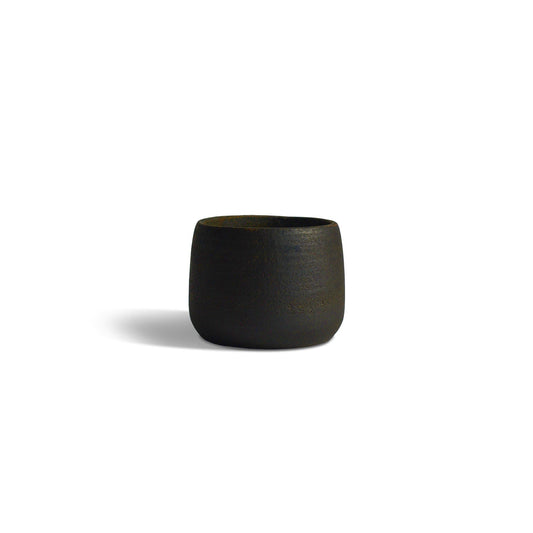 Versatile Black Clay Ceramic Cup