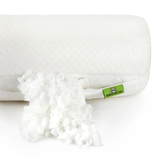 Ergonomic Cooling Bamboo Bolster Pillow