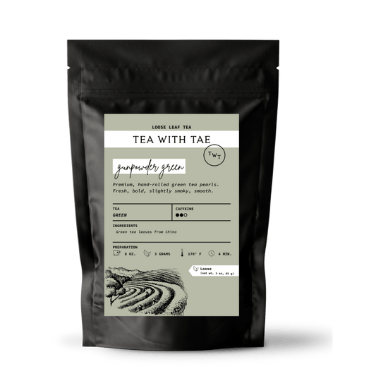 Gunpowder Green Loose Leaf Tea Pouch (3oz or 1lbs)