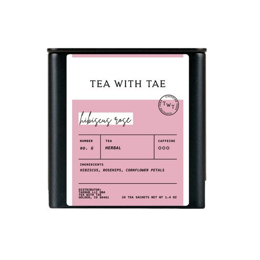 Hibiscus Rose Tea Tin Gift (20 tea sachets)