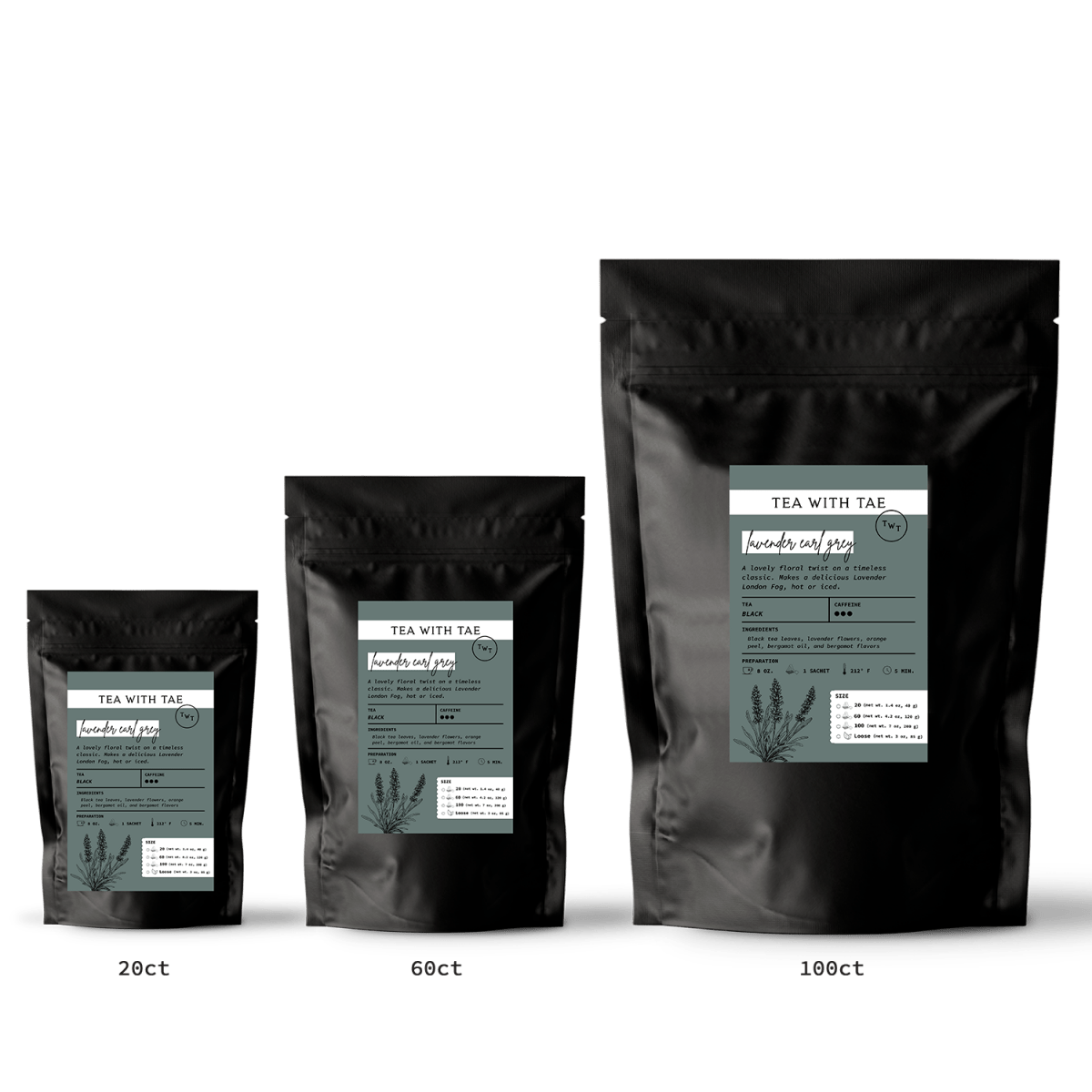 Lavender Earl Grey Pouch