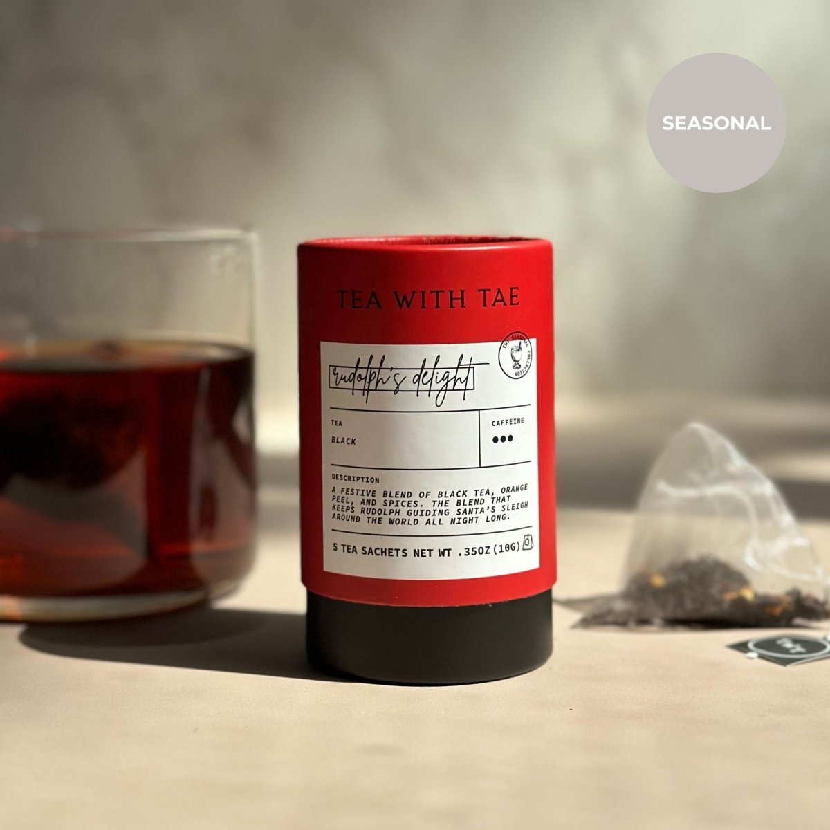 Rudolph's Delight Mini Tea Tube (5 tea bags)